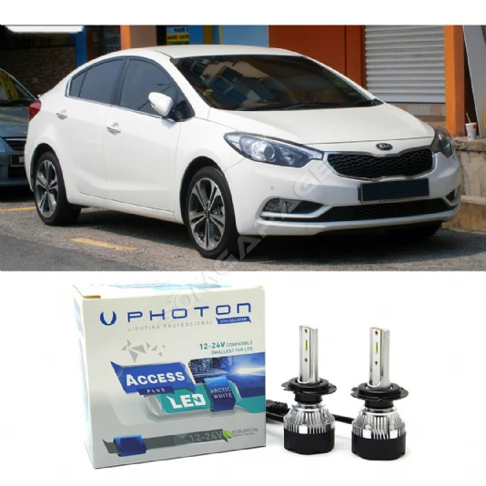 Kia Cerato Led Xenon Uzun + Kısa Far Ampulü H4 Access Yeni Seri Beyaz 2003-2012