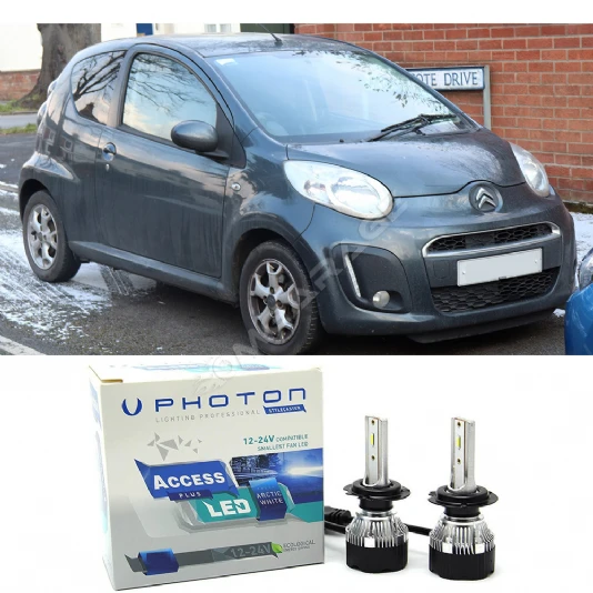 Citroen C1 Uzun + Kısa Far Ampulü H4 Access Yeni Seri Beyaz 2005-2014