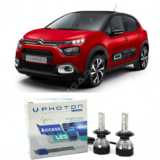 Citroen C3 Uzun Far Ampulü H7 Access Yeni Seri Beyaz 2016-2020