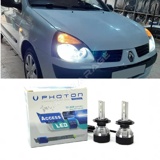 Renault Clio 2 Led Xenon Kısa Far Ampulü H7 Access Yeni Seri Beyaz 2002-2006