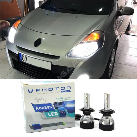 Renault Clio 3 Led Xenon Kısa Far Ampulü H7 Access Yeni Seri Beyaz 2006-2013