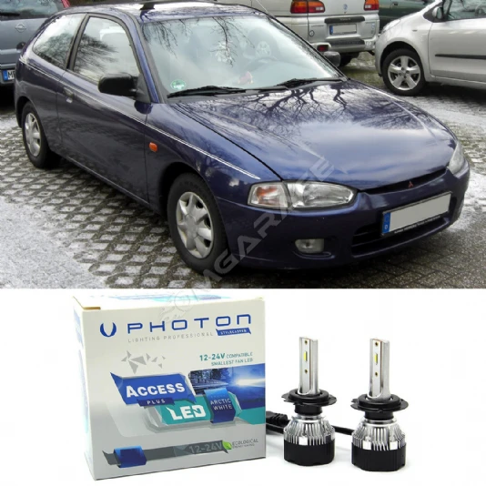 Mitsubishi Colt Led Xenon Uzun + Kısa Far Ampulü H4 Access Yeni Seri Beyaz 1998-2003