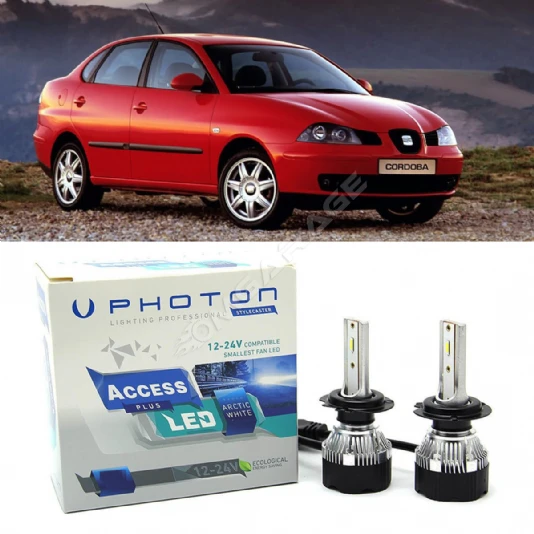Seat Cordoba Led Xenon Kısa Far Ampulü H7 Access Yeni Seri Beyaz 2003-2009