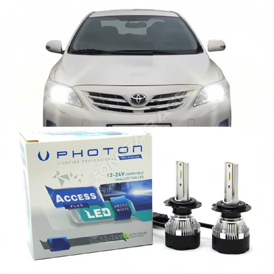 Toyota Corolla E150 Led Xenon Uzun Far Ampulü HB3 Access Yeni Seri Beyaz 2007-2013