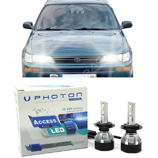 Toyota Corolla Efsane Kasa Led Xenon Sis Farı Ampulü H4 Access Yeni Seri Beyaz 1992-1998
