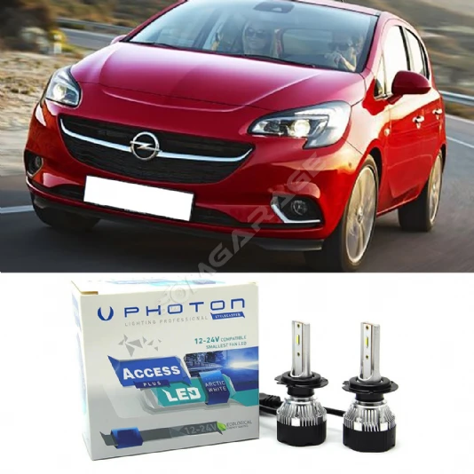 Opel Corsa E Led Xenon Kısa Far Ampulü H7 Access Yeni Seri Beyaz 2014-2019