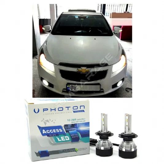 Chevrolet Cruze Led Xenon Sis Farı Ampulü H8 Access Yeni Seri Beyaz