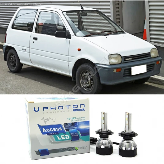 Daihatsu Cuore Led Xenon Uzun + Kısa Far Ampulü H4 Access Yeni Seri Beyaz