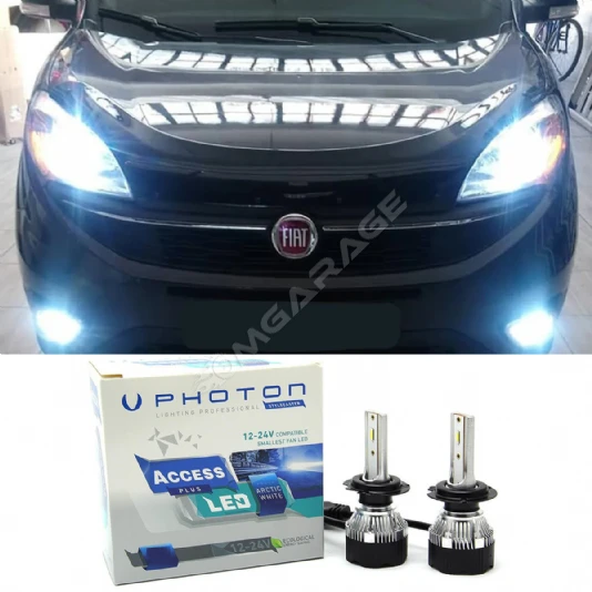 Fiat Doblo D4 Led Xenon Kısa Far Ampulü H7 Access Yeni Seri Beyaz 2015-2023