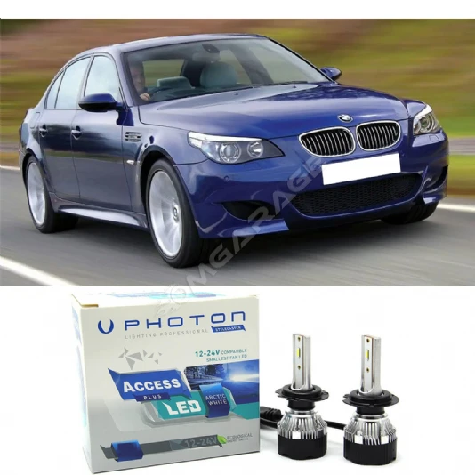 Bmw E60 Led Xenon Uzun Far Ampulü H7 Access Yeni Seri Beyaz