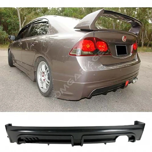 Honda Civic Fd6 Mugen RR Arka Ek Sağ Çift Egzoz Çıkışlı 2006-2011 Arka-bodykit-ek-karlık