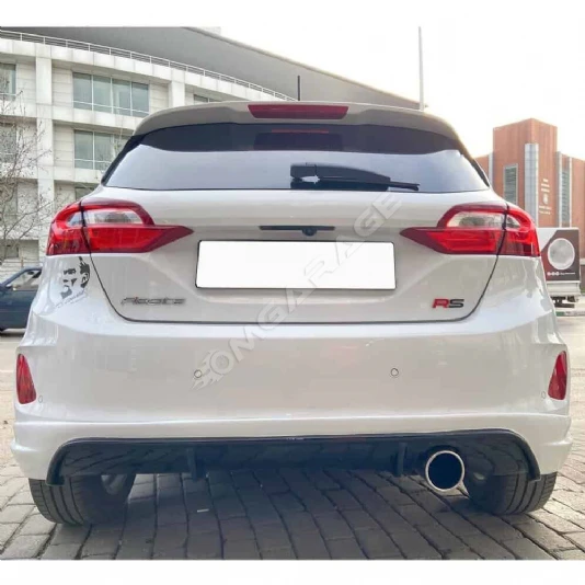 Ford Fiesta 2018+ Difüzör Difizör Plastik Parlak Siyah 2018-2023 Arka-bodykit-ek-karlık