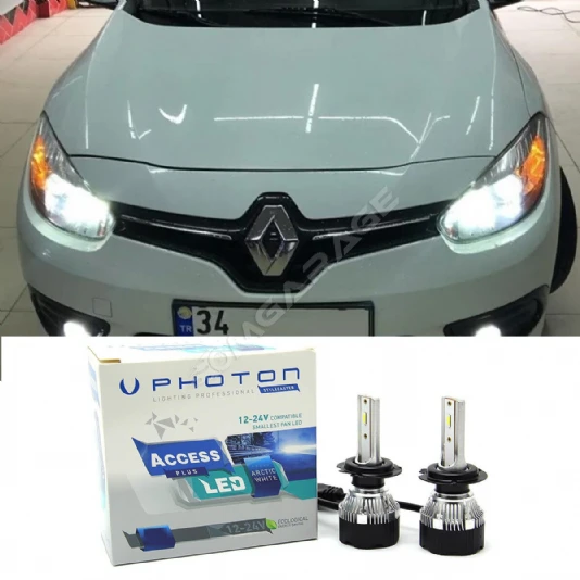 Renault Fluence Sis Uzun Far Ampulü H16 Access Yeni Seri Beyaz