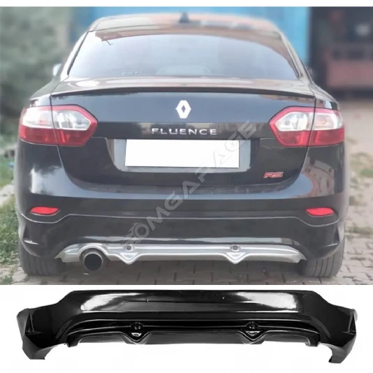 Renault Fluence GT Arka Ek Plastik Siyah Difüzör 2009-2016 Arka-bodykit-ek-karlık