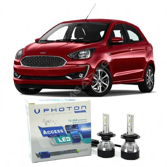 Ford Ka Uzun + Kısa Far Ampulü H4 Access Yeni Seri Beyaz 2016-2020