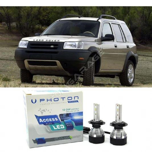 Land Rover Freelander Led Xenon Uzun + Kısa Far Ampulü H4 Access Yeni Seri Beyaz 1997-2001