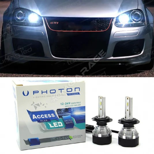 Vw Golf 5 Led Xenon Kısa Far Ampulü H7 Access Yeni Seri Beyaz 2005-2010