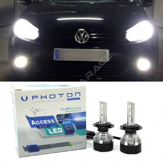 Vw Golf 6 Led Xenon Kısa Far Ampulü H7 Access Yeni Seri Beyaz 2009-2012