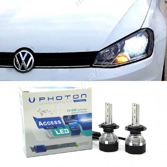 Vw Golf 7.5 Led Xenon Uzun Far Ampulü H9 Access Yeni Seri Beyaz 2017-2019