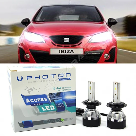 Seat ibiza Mk4 Led Xenon Uzun Far Ampulü H7 Access Yeni Seri Beyaz 2008-2016