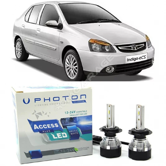 Tata Indigo Led Xenon Uzun+Kısa Far Ampulü H4 Access Yeni Seri Beyaz