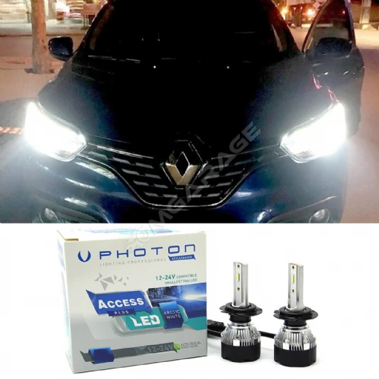 Renault Kadjar Led Xenon Kısa Far Ampulü H7 Access Yeni Seri Beyaz
