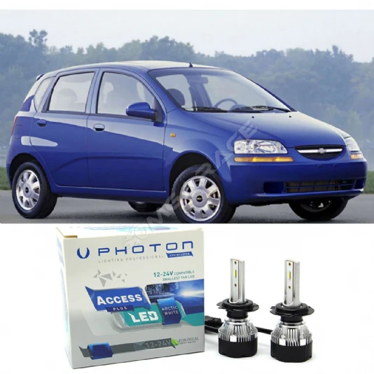 Chevrolet Kalos Led Xenon Uzun + Kısa Far Ampulü H4 Access Yeni Seri Beyaz