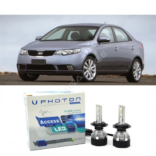 Kia Cerato Uzun + Kısa Far Ampulü H4 Access Yeni Seri Beyaz 2004-2013
