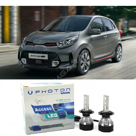 Kia Picanto Uzun Far Ampulü H7 Access Yeni Seri Beyaz 2017-2023