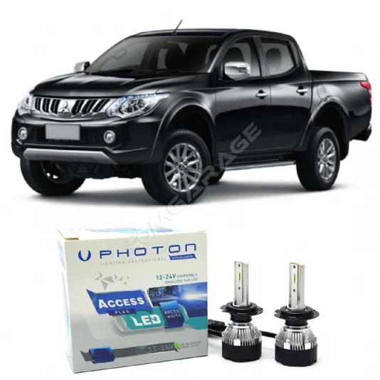 Mitsubishi L200 Led Xenon Uzun + Kısa Far Ampulü H4 Access Yeni Seri Beyaz 2005-2017