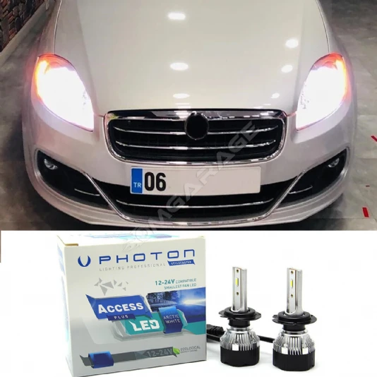 Fiat Linea Led Xenon Uzun Far Ampulü H1 Access Yeni Seri Beyaz