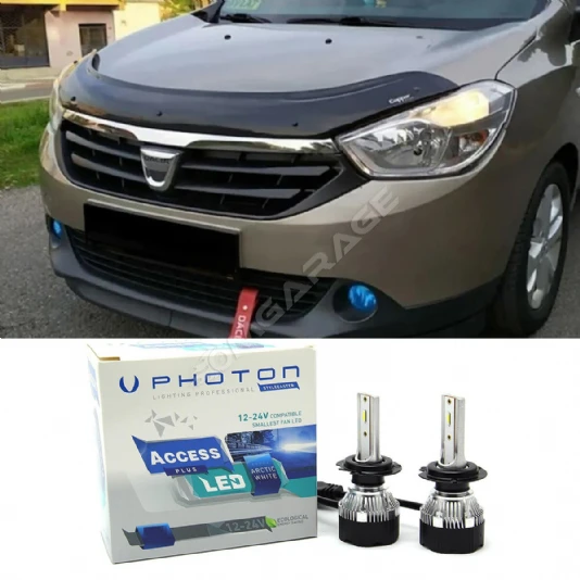 Dacia Lodgy Uzun Led Xenon Kısa Far Ampulü H4 Access Yeni Seri Beyaz