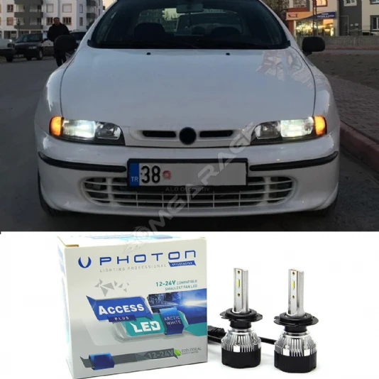 Fiat Marea Led Xenon Uzun Far Ampulü H1 Access Yeni Seri Beyaz