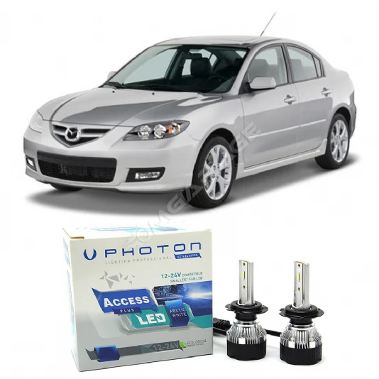 Mazda 3 Led Xenon Uzun Far Ampulü HB3 Access Yeni Seri Beyaz 2003-2008