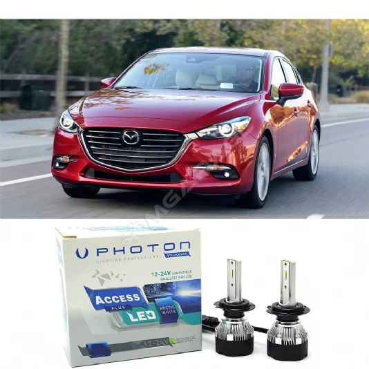Mazda 3 Led Xenon Kısa Far Ampulü H11 Access Yeni Seri Beyaz 2013-2018