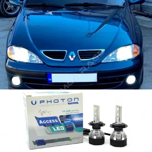 Renault Megane 1 Led Xenon Kısa Far Ampulü H7 Access Yeni Seri Beyaz