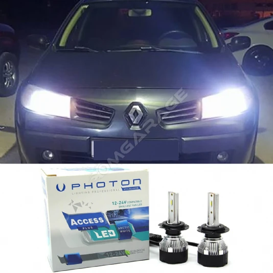 Renault Megane 2 Led Xenon Uzun Far Ampulü H1 Access Yeni Seri Beyaz