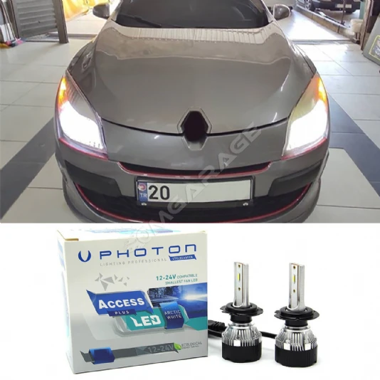 Renault Megane 3 Led Xenon Sis Far Ampulü H8 Access Yeni Seri Beyaz