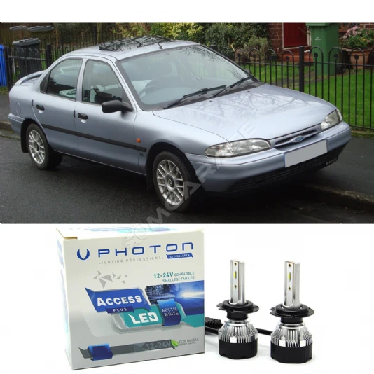 Ford Mondeo Mk1 Led Xenon Uzun Far Ampulü H1 Access Yeni Seri Beyaz 1993-1996