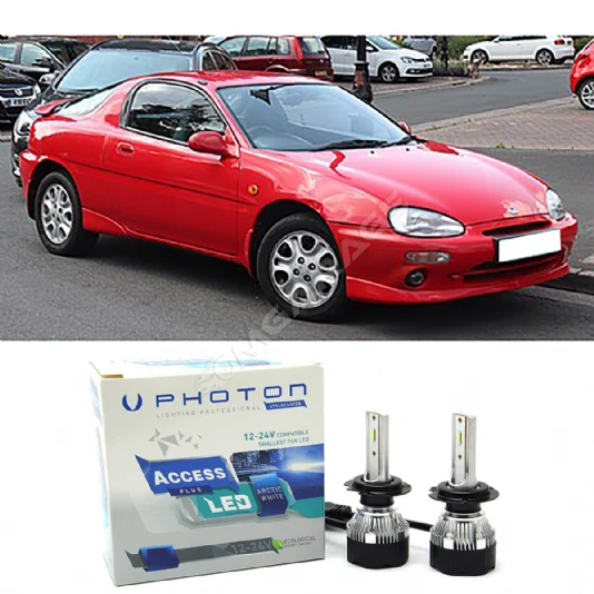 Mazda MX3 Led Xenon Uzun + Kısa Far Ampulü H4 Access Yeni Seri Beyaz