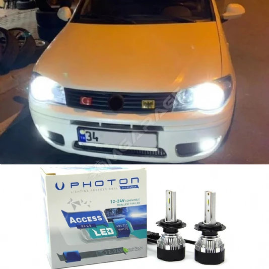 Fiat Palio Led Xenon Kısa Far Ampulü H7 Access Yeni Seri Beyaz 2006-2012