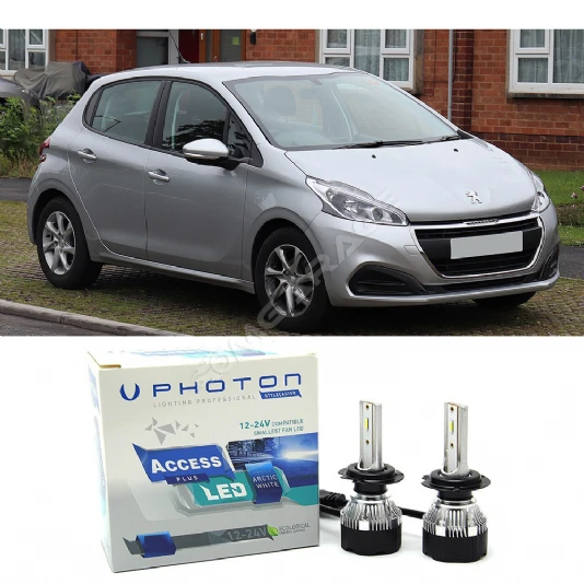 Peugeot 208 Uzun Far Ampulü H7 Access Yeni Seri Beyaz 2012-2019