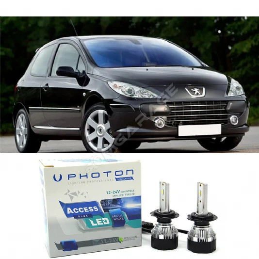 Peugeot 307 Kısa Far Ampulü H7 Access Yeni Seri Beyaz 2001-2008
