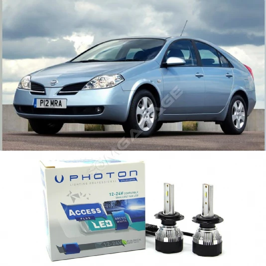 Nissan Primera Led Xenon Kısa Far Ampulü H7 Access Yeni Seri Beyaz 2003+