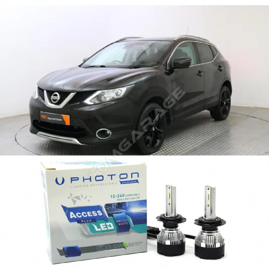 Nissan Qashqai J11 Led Xenon Kısa Far Ampulü H11 Access Yeni Seri Beyaz 2014+