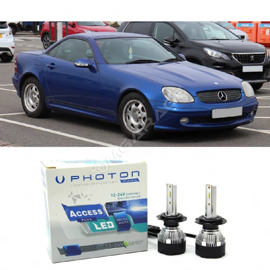 Mercedes SLK R170/R171 Led Xenon Kısa Far Ampulü H7 Access Yeni Seri Beyaz