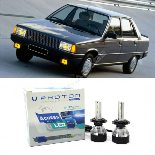Renault 9 Led Xenon Uzun + Kısa Far Ampulü H4 Access Yeni Seri Beyaz