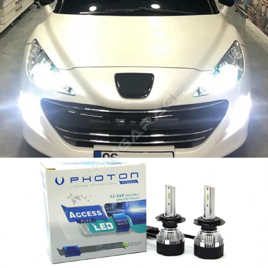 Peugeot RCZ Led Xenon Sis Far Ampulü H8 Access Yeni Seri Beyaz 2011-2015
