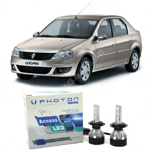 Dacia Logan Uzun + Kısa Far Ampulü H4 Access Yeni Seri Beyaz 2004-2012