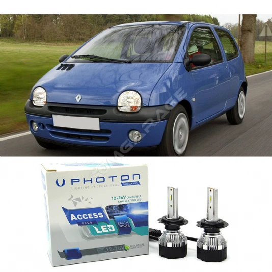 Renault Twingo Uzun+Kısa Far Ampulü H4 Access Yeni Seri Beyaz 1992-2007